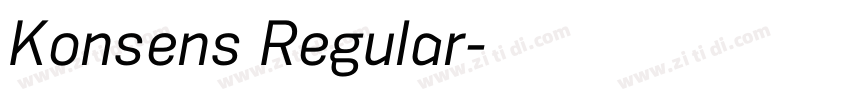 Konsens Regular字体转换